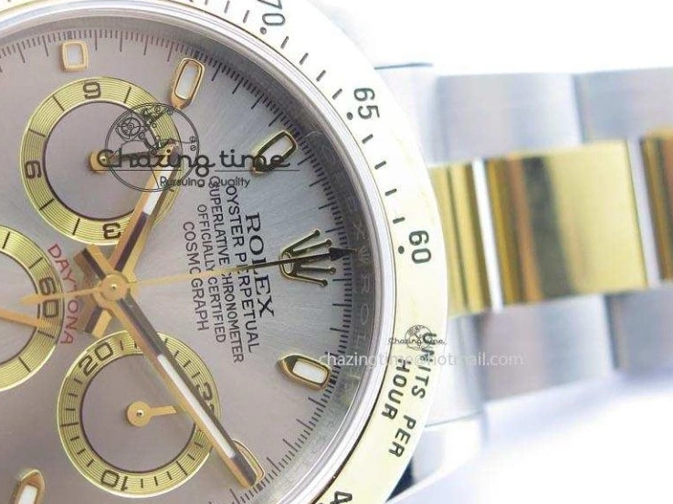 JF SS 116523 Gray On Best Bracelet A7750 YG Edition SS YG Dial Daytona 0312